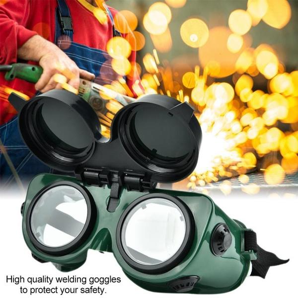0417 Welding Goggles (Dark Green, Large) - SkyShopy 0417 Welding Goggles (Dark Green, Large) - SkyShopy